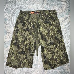 PRNTD‎ By Polymer Mens Shorts Chino Size 32 Camo Pattern Stretch Pockets
